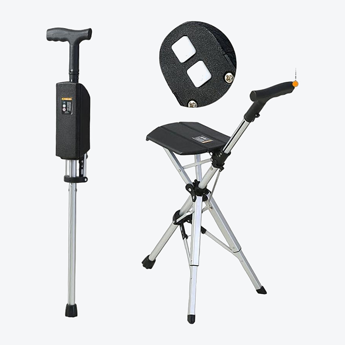 Portable Folding Walking Stick with Seat JH-WS