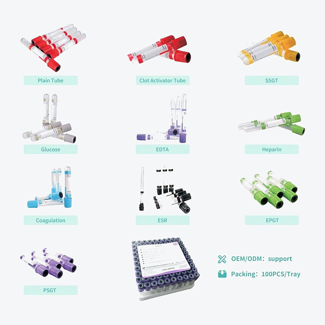Vacuum Blood Collection Tubes JH-BCT